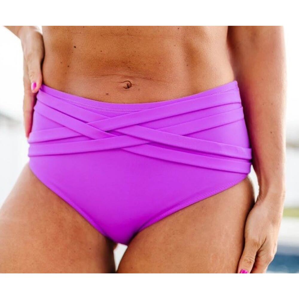 KIAVA Women's Purple Bikini Bottom